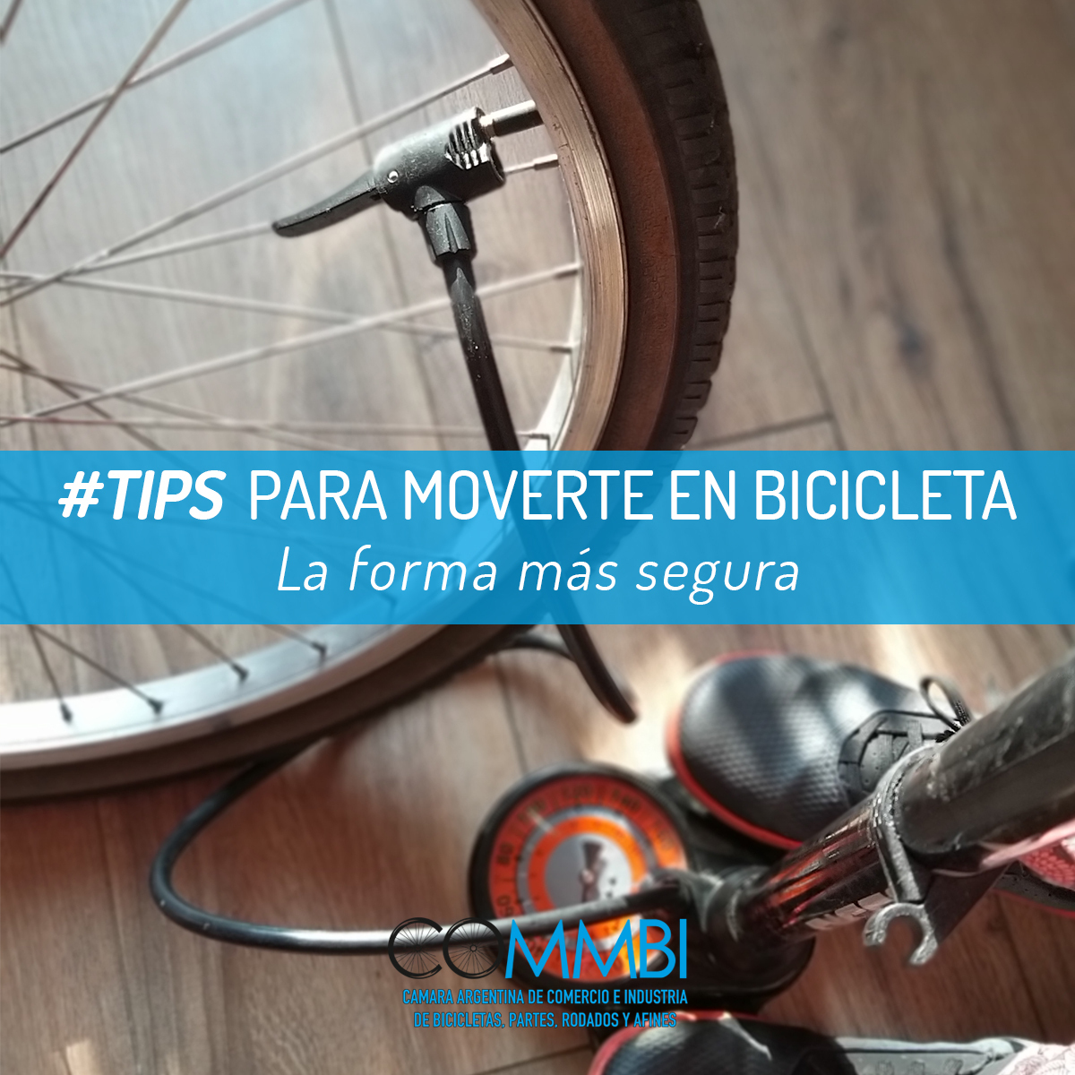 TIPS para moverte en bicicleta: INFLADOR