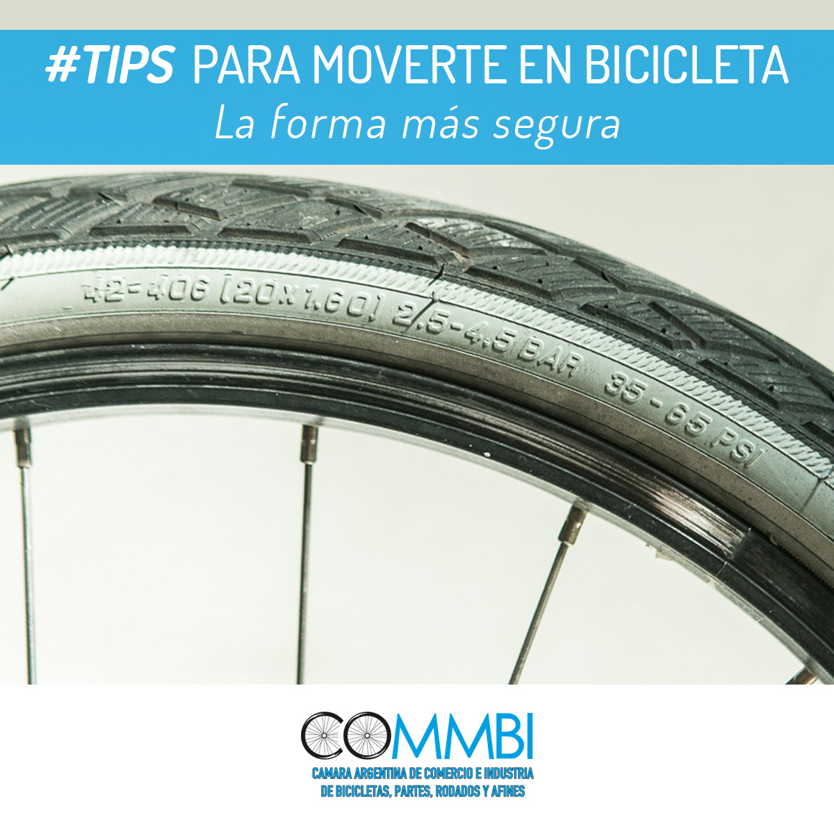 TIPS para moverte en bicicleta: Neumáticos
