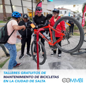 Talleres gratuitos de mantenimiento de bicicletas en espacios municipales de Salta