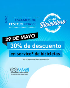 Día del Bicicletero con descuento del 30% en Service